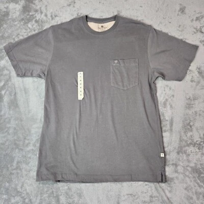 NUEVO CON ETIQUETAS Island Shores Para Hombres Cuello Redondo Bordado Bolsillo Camiseta, Camiseta Talla Med Foto 1 de 4