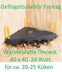 Kükenwärmeplatte 40 x 40 cm Dreieck Kostenloser Versand - Bild 1 von 1