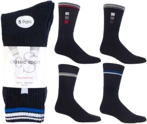 6 Paar baumwollreiche große Fußsocken erstklassige Qualität Sportsocken Herren Größe 11-14 schwarz - Bild 1 von 2