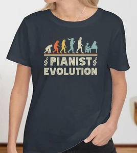 Evolution of a Pianist, Pianist Klaviershirt Geschenk, Musiker Retro Vintage Stil - Bild 1 von 18