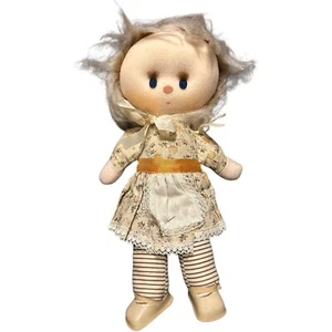 Poppin Bea Munncas 12” Sock Face Cloth Doll Dress Mexico Vintage - Picture 1 of 17