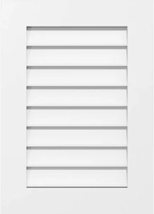 GVPVE14X2401SN Vertical Surface Mount PVC Gable Vent, 14"W X 24"H, Factory Prime - Picture 1 of 9