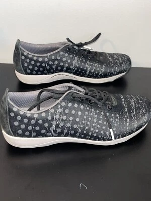 Zapatillas Dansko Hanna para mujer talla 8,5-9/39 negras grises punto Oxford planas con cordones Foto 1 de 4