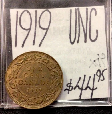 1919 Canada One Cent. UNC. ENN Coins - Image 1 of 3