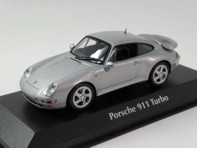 Minichamps Maxichamps Porsche 911 993 Turbo metallic silver 1995 1/43 940069205 - Immagine 1 di 3