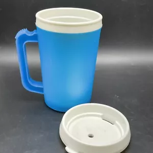 Türkis Blau Reisebecher Tasse 44 Unzen Heiß oder Kalt Isoliert Weiß Deckel & Einsatz - Bild 1 von 9