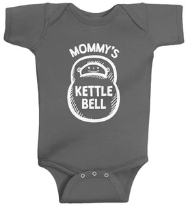 Threadrock Baby Mamas Kettlebell Baby Body lustig Fitness - Bild 1 von 1