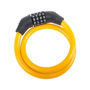 🎯Yellow Bike Lock 4-Digit Password Bicycle Resettable Combo Cable Chain Lock - Picture 1 of 15