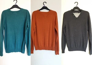 3 Long Sleeve Jumpers from Primark Grey Green Burnt Orange ~ Size XS ~ Great! - Picture 1 of 7