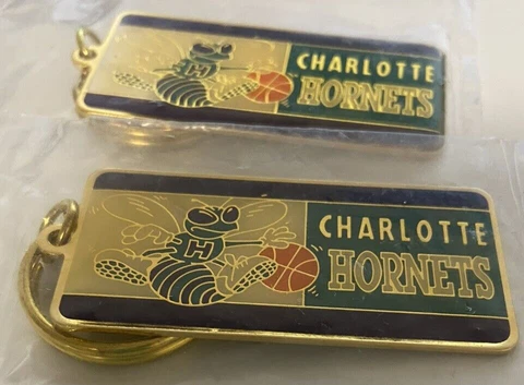 Charlotte Hornets NBA Vintage Key Chain Design By Peter David Set Of 2     C Cover