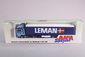 LE2710 AWM AMW SPEZIAL 71602 camion  Ho 1:87 Man TG semi remorque Leman