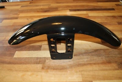ABS plastic black front mudguard for Harley Davidson Sportster iron 1200 XL 883. - Image 1 of 3