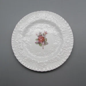 Spode Bone China Bridal Rose Bread Plates - Set of Two (Green) - Picture 1 of 4