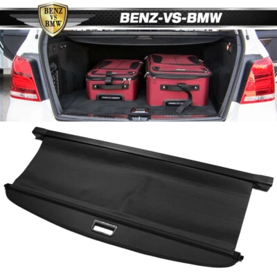 Fits 10-15 Benz GLK350 Retractable Rear Cargo Security Cover Unpainted Black Foto 1 de 4