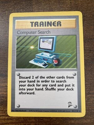 Pokémon TCG Computer Search Base Set 2 101/130 Regular Unlimited Rare - Image 1 of 4