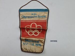 Wimpel XXI. Olympischen Spiele Montreal 17,7-1.8.1976 DDR Fernsehen alt #241059