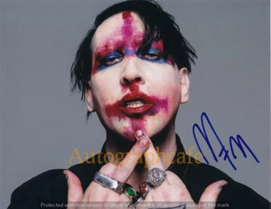MARILYN MANSON 10 x 8 Zoll handsigniertes Foto - hochwertige Kopie des Originals (c) - Bild 1 von 1