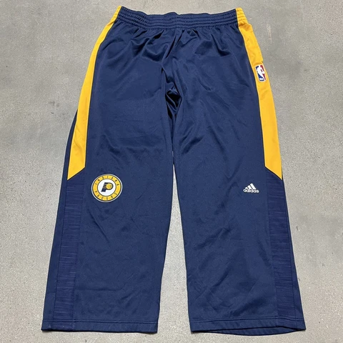 Adidas Indiana Pacers NBA Warm Up On Court Blue Practice Pants XL Basketball Cover