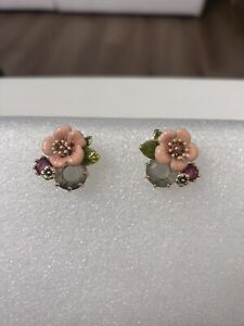 Les Nereides Earrings Pink Flower