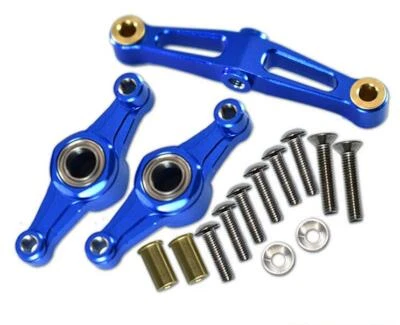 Conjunto de dirección de aluminio GPM RC 1:10 para TAMIYA TT02/TT02B/TT02T nuevo Foto 1 de 4