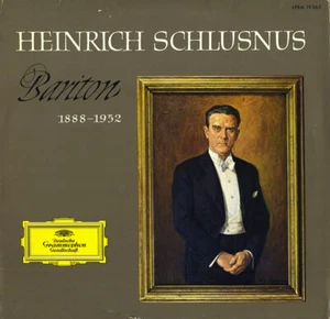 SCHLUSNUS Bariton WAGNER STRAUSS LISZT GIORDANI HANDEL WOLF BEETHOVEN DGG LP NM - Picture 1 of 3