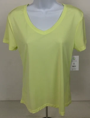 Camiseta Athletic Works Top Mujer Talla XS 0 a 2 Amarilla Dri Works Core Nueva con Etiquetas Foto 1 de 4