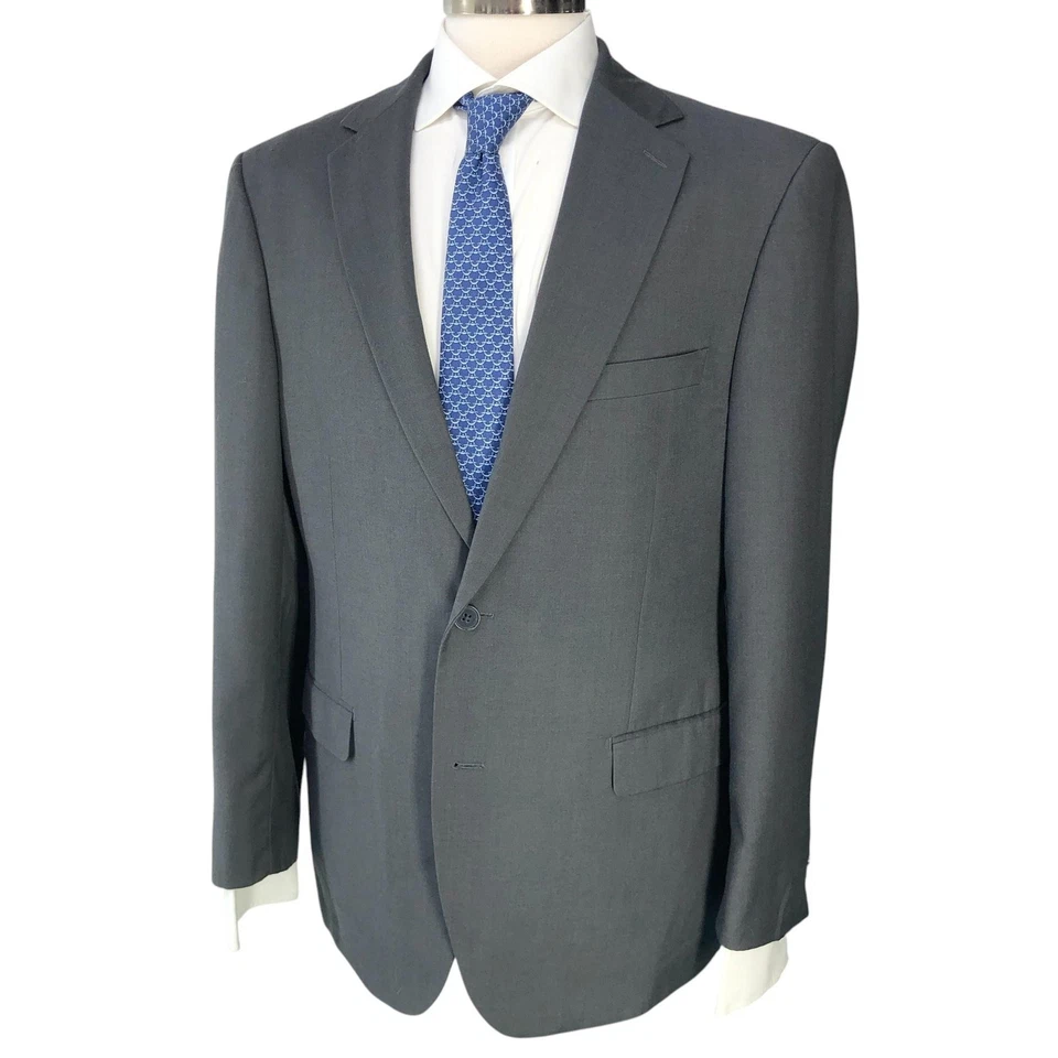 Blazer Salvatore Exte para Hombres 42R Gris Dos Botones Abrigo Deportivo Clásico Chaqueta Formal Foto 1 de 4