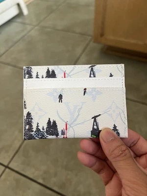 Cartera portatarjetas LV Louis Vuitton blanca esquí Foto 1 de 3