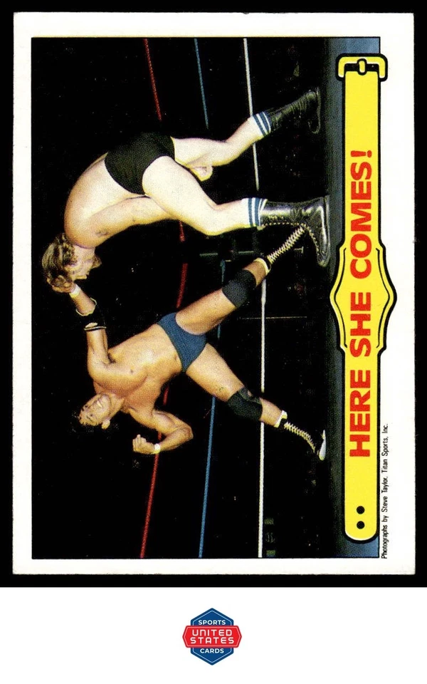 1985 Topps WWF Pro Wrestling Stars #28 Here She Comes! - Image 1 of 2