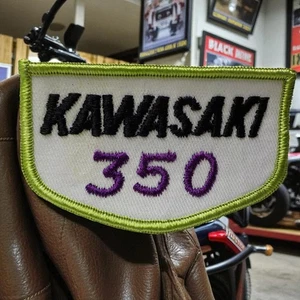 Vintage 1970's [Kawasaki 350] Patch 3-1/4" x 2" New Old Stock Mad([e in USA - Bild 1 von 5