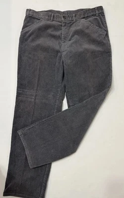 Pantalones de pana vintage St Michael para hombre 38 38x31 gris costura delantera hechos en Reino Unido Foto 1 de 4