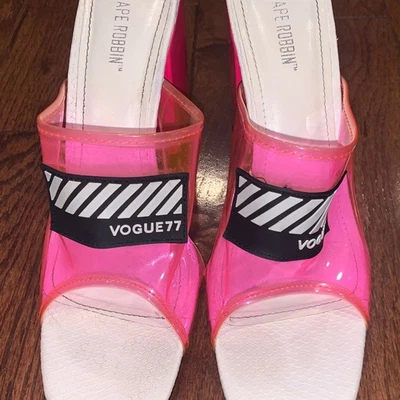 Cape Robbin Women’s Fashion Pink Translucent Heel Size 10 - Image 1 of 4