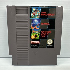 Nintendo NES 3 in 1 Super Mario Bros - Tetris - Nintendo World Cup Pal Oz Seller