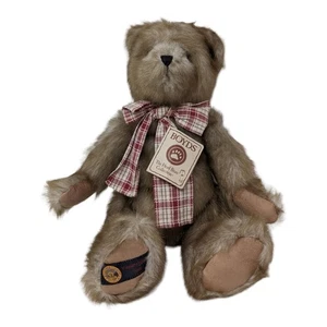 Peluche Boyds Bear 3er Aniversario 2005 Cinta a Cuadros Marrón Articulada - Imagen 1 de 7