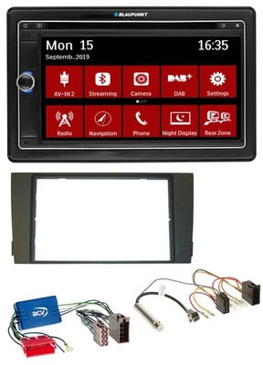 Blaupunkt Bluetooth DAB 2DIN USB DVD MP3 Autoradio für Audi A6 C5 01-05 Aktivsys - Bild 1 von 4