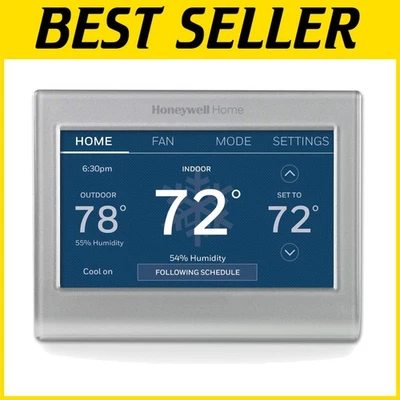 Gray Alexa Ready Thermostat, Energy Efficient, Touch Screen - Image 1 of 4