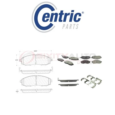 Centric Posi Quiet Metallic Brake Pads w Shims for 2003-2004 Nissan Frontier cb - Imagem 1 de 4