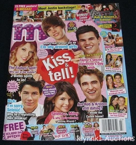 M Magazine March 2010 Justin Bieber Nick Jonas Taylor Swift Rob Lautner Selena - Imagen 1 de 5
