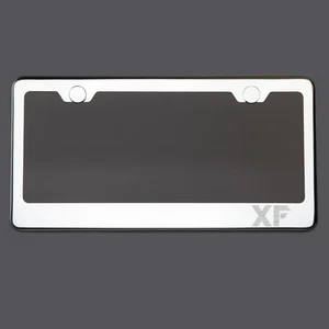 Espejo Cromado Placa Marco XF Grabado Láser Metal Tornillado Tapa - Imagen 1 de 8