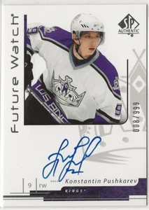 2006-07 SP Authentic Future Watch Auto Rookie #185 Konstantin Pushkarev 008/999 - Picture 1 of 2