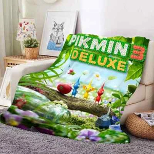 Blanket Sofa Pikmins3 Microfiber Bedding Warm Knee Bed Fleece Blankets quilt - Picture 1 of 24