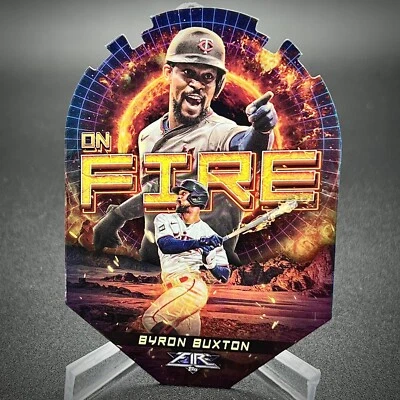 Byron Buxton 2022 Topps Fire On Fire Insert Die-Cut #EF-27 Twins - Image 1 of 2