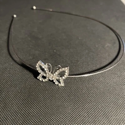 Crystal Rhinestones metal butterfly Headband head-wear Accessories - Image 1 of 4