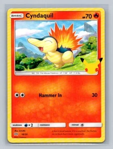 Cyndaquil - 10/25 McDonald's 25 aniversario promociones 010/025 casi como nuevo casi nuevo - Imagen 1 de 2