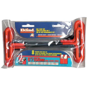 Eklind Standard 6 In. Cushion Grip T-Handle Hex Key Set, 8-Piece - Picture 1 of 1