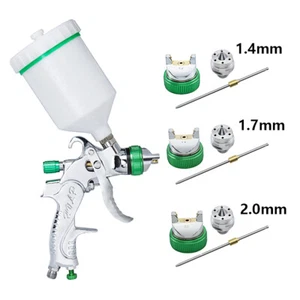 1.4/1.7/2.0mm Nozzle HVLP Air Feed Spray Gun Car Paint Primer Clearcoat Sprayer - Picture 1 of 16