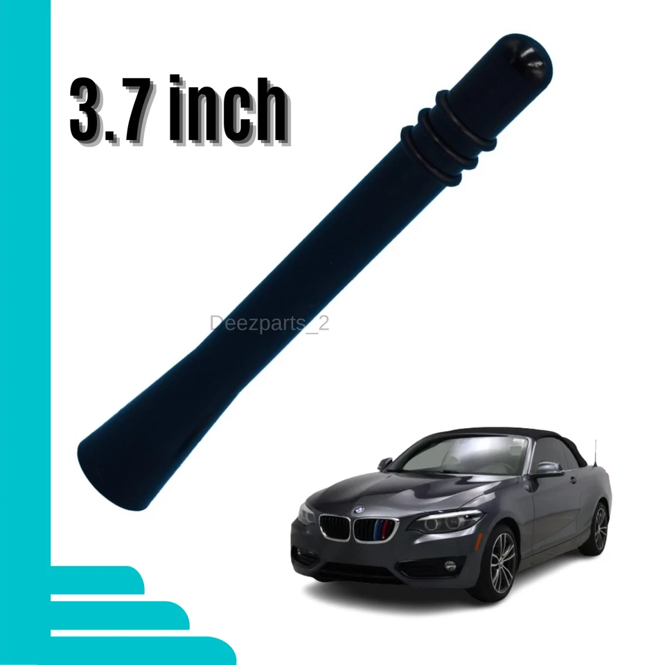 Antena 3.7" negra para BMW 228i, 230i, 240i, M235i 2014--2021 Foto 1 de 4