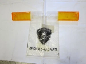 Lamborghini Countach front indicator driving light lamp lenses pair Carello - Picture 1 of 6
