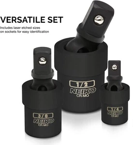 NEIKO 02486A Impact Universal Joint-Socket Swivel Set,Socket Extension Set Cr-Mo - Picture 1 of 6