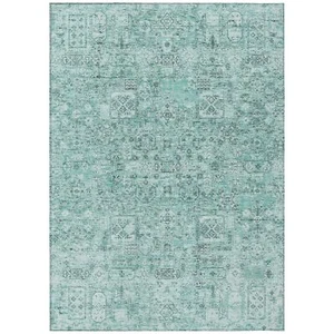 Addison Rugs Chantille ACN611 Teal 8' x 10' Indoor Outdoor Area Rug, Easy Cle... - Picture 1 of 8